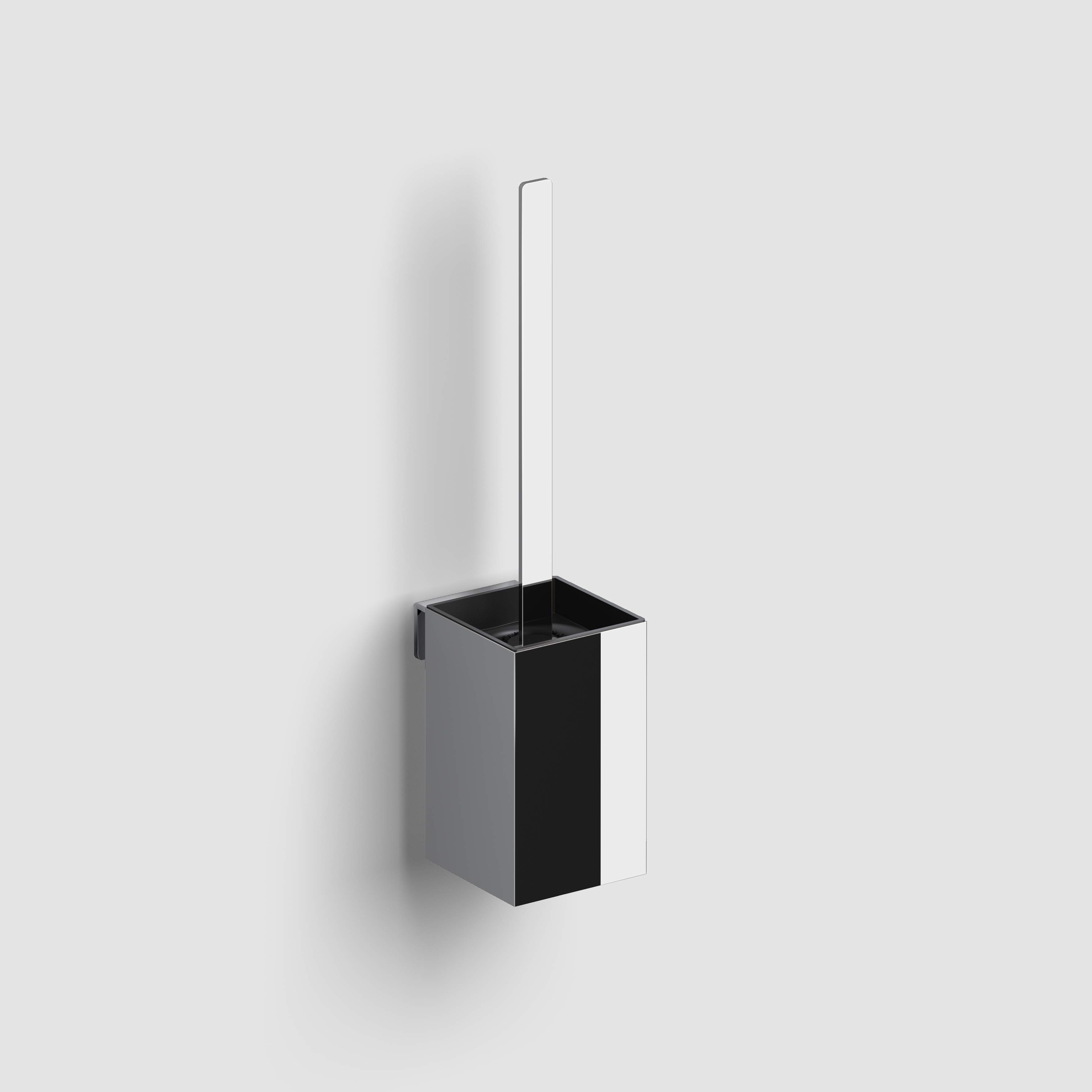 Clou Fold toiletborstelgarnituur, wandmodel, chroom	